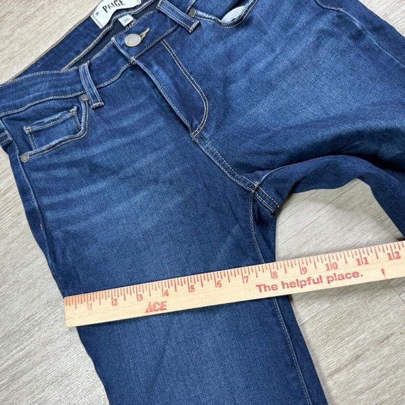 PAIGE Skyline Skinny Jeans Stretch Denim Low Rise Dark Wash Women 26 - Picture 9 of 10